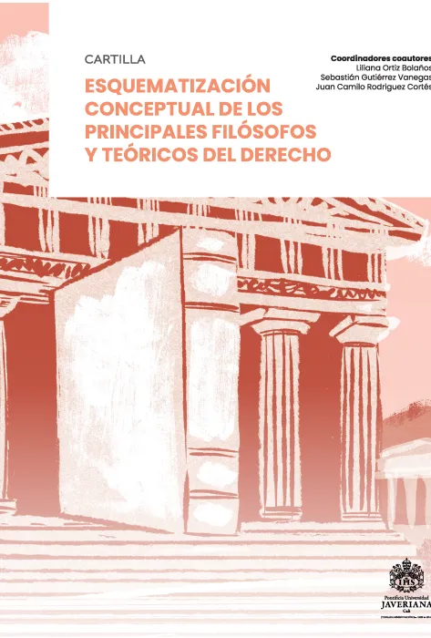 Portada Cartilla Esquematización conceptual de los principales filósofos y teóricos del Derecho Portada Cartilla Esquematización conceptual de los principales filósofos y teóricos del Derecho
